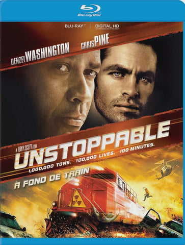 UNSTOPPABLE- BLURAY AND DVD NM