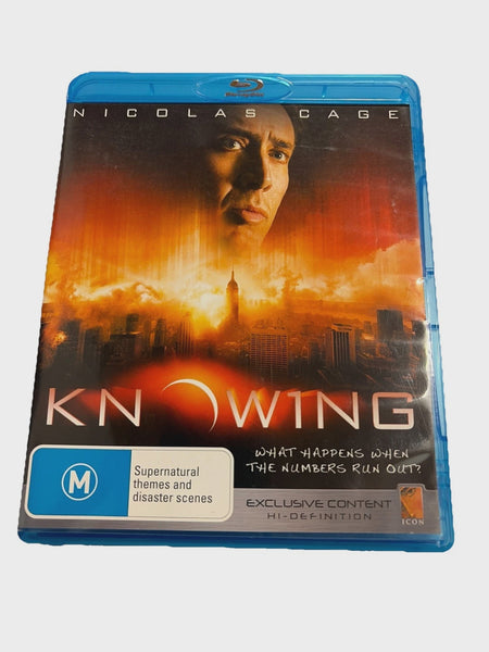 KNOWING- BLURAY NM