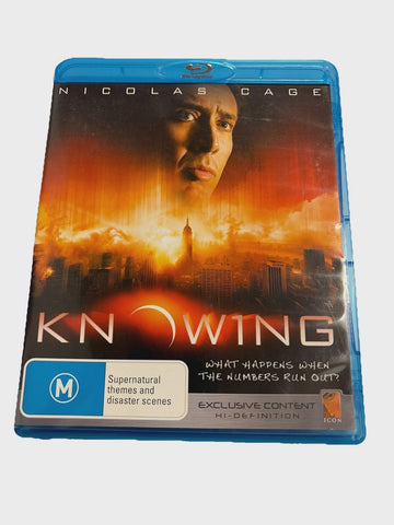KNOWING- BLURAY NM