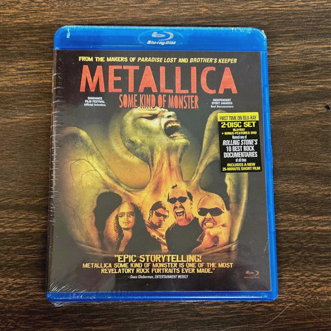 METALLICA- SOME KIND OF MONSTER BLURAY AND DVD NM