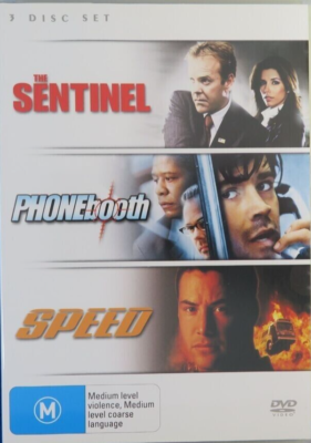 SENTINEL + PHONEBOOTH + SPEED 3DVD VG