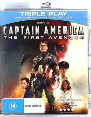 CAPTAIN AMERICA THE FIRST AVENGER-BLURAY + DVD VG+