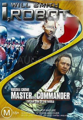 I ROBOT AND MASTER AND COMMANDER 2DVD NM
