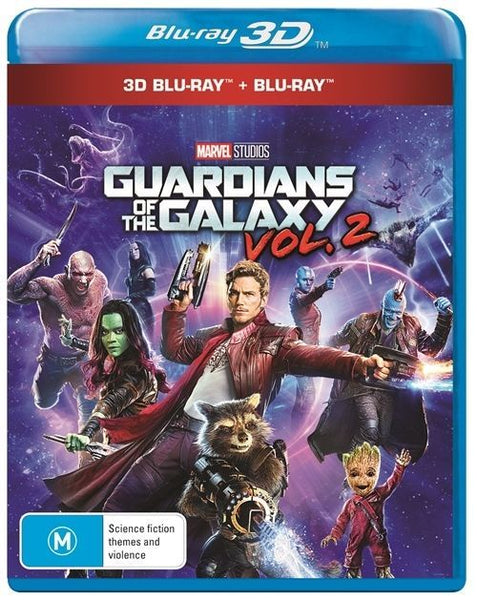 GUARDIANS OF THE GALAXY VOL. 2 3D BLU-RAY + BLU-RAY NM