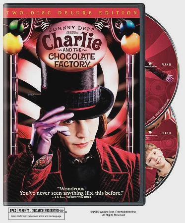 CHARLIE AND THE CHOCOLATE FACTORY REGION ONE 2DVD  NM