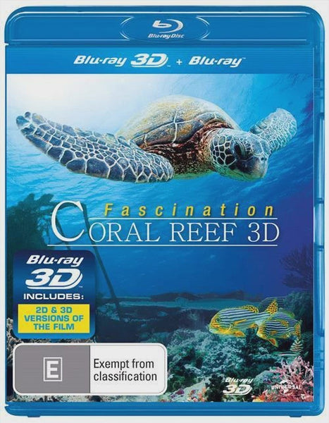 FASCINATION- CORAL REEF 3D BLURAY NM