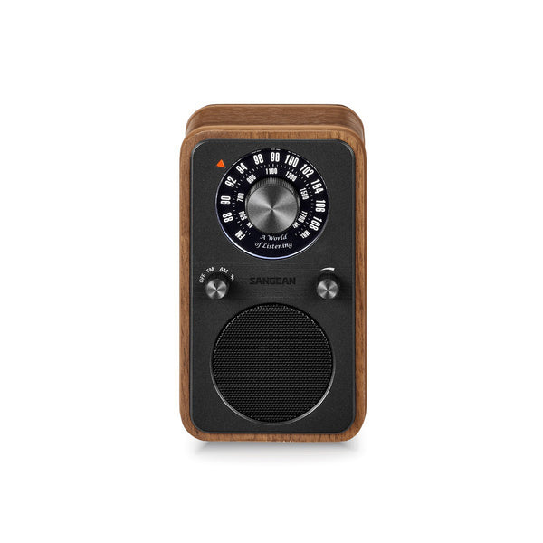 SANGEAN WR-9 FM/AM AND BLUETOOTH CABINET RADIO VINTAGE WALNUT *NEW*