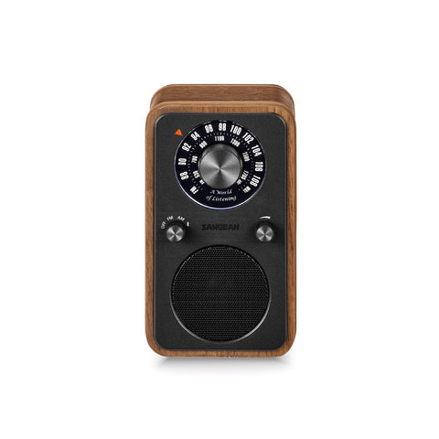 SANGEAN WR-9 FM/AM AND BLUETOOTH CABINET RADIO VINTAGE WALNUT *NEW*