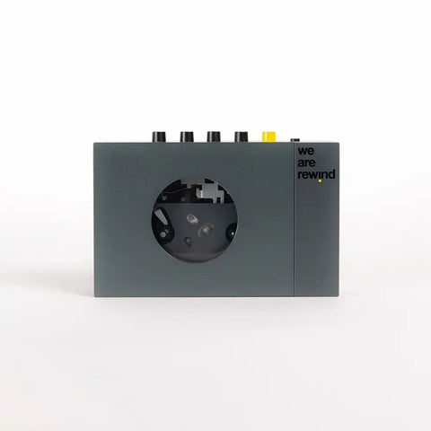 WE ARE REWIND PORTABLE CASSETTE PLAYER & RECORDER KEITH GREY *PRE-ORDER*