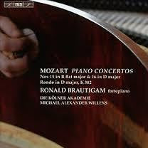 MOZART-PIANO CONCERTOS NOS 15 & 16 BRAUTIGAM CD *NEW*