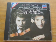 BEETHOVEN-VIOLIN SONATAS 4, 6 & 8 PERLMAN ASHKENAZY CD VG+