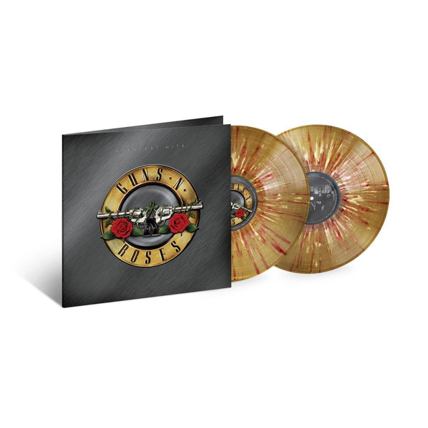 GUNS N' ROSES-GREATEST HITS GOLD WITH RED & WHITE SPLATTER VINYL 2LP *NEW*