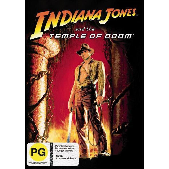 INDIANA JONES AND THE TEMPLE DOOM DVD VG+