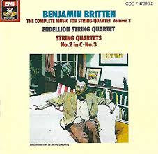 BRITTEN BENJAMIN-COMPLETE MUSIC FOR STRING QUARTETET VOLUME 3 CD VG