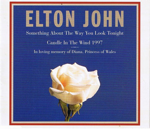 JOHN ELTON-SOMETHING ABOUT THE WAY YOU LOOK TONIGHT CD SINGLE VG