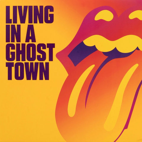 ROLLING STONES THE-LIVING IN A GHOST TOWN ORANGE VINYL 10'' *NEW*