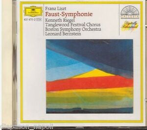 LISZT-FAUST-SYMPHONIE BOSTON SYMPHONY ORCHESTRA BERNSTEIN CD VG