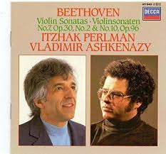 BEETHOVEN-VIOLIN SONATAS NOS 7 + 10 PERLMAN ASHKENAZY CD VG