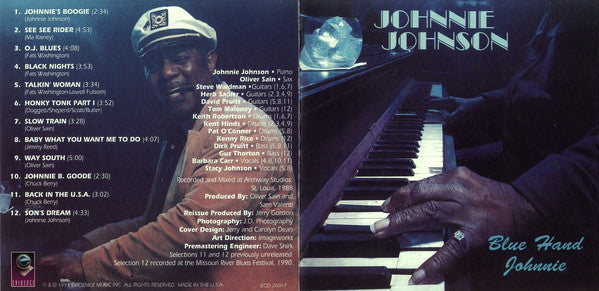 JOHNSON JOHNNIE-BLUE HAND JOHNNIE CD VG