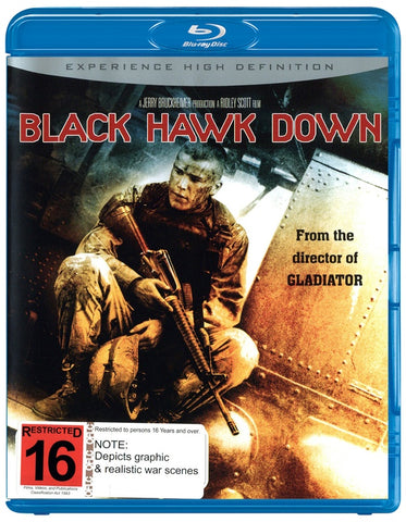 BLACK HAWK DOWN BLURAY VG+