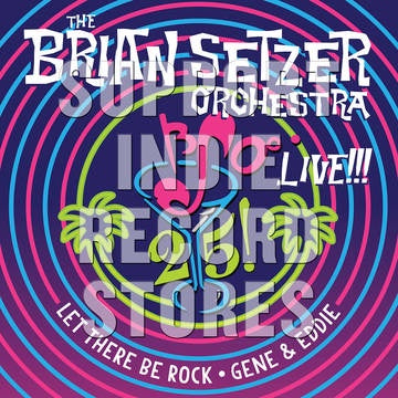 SETZER BRIAN ORCHESTRA-LIVE!!! NEON BLUE 12" *NEW*