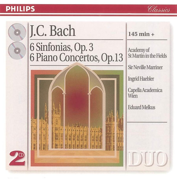 BACH-SINFONIAS OP 3 & PIANO CONCERTOS OP 13 2CD VG
