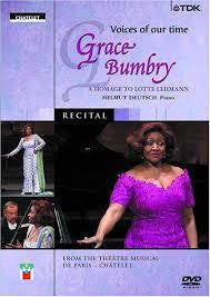 BUMBRY GRACE-RECITAL VOICES OF OUR TIME DVD *NEW*