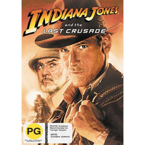 INDIANA JONES AND THE LAST CRUSADE DVD VG