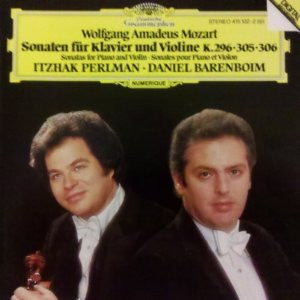MOZART-VIOLIN & PIANO SONATAS PERLMAN BARENBOIM CD VG+
