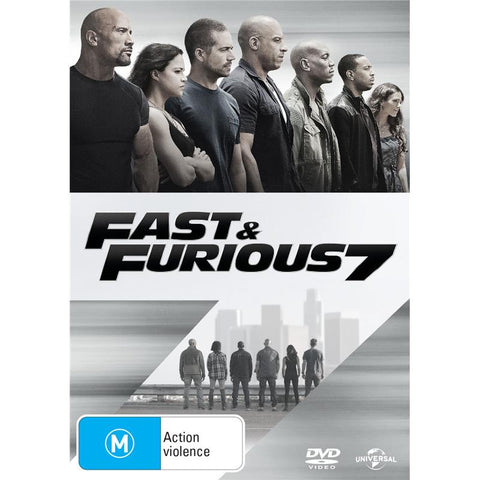 FAST & FURIOUS 7 DVD VG+