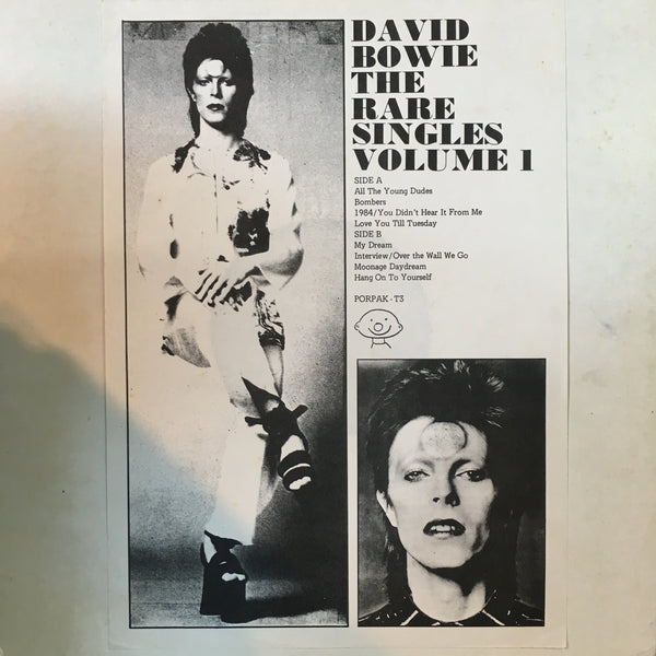 BOWIE DAVID-THE RARE SINGLES VOLUME 1 LP VG+ COVER VG