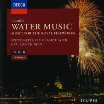 HANDEL-WATER MUSIC  + ROYAL FIREWORKS CD VG