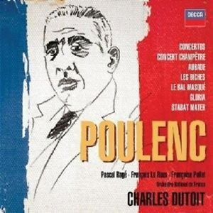POULENC-CONCERTOS + ORCHESTRAL WORKS + GLORIA + STABAT 5CD VG