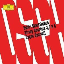 SHOSTAKOVICH-STRING QUARTETS 3 7 & 8 CD VG