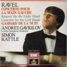 RAVEL-PIANO CONCERTO FOR THE LEFT HAND IN D MAJOR GAVRILOV SIMON RATTLE CD VG