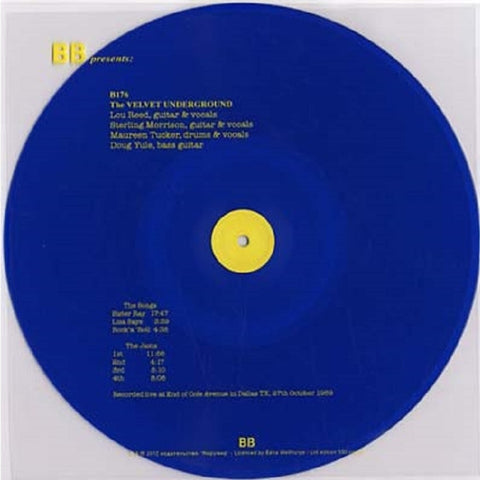 VELVET UNDERGROUND-LIVE IN DALLAS 1969 BLUE VINYL LP *NEW*