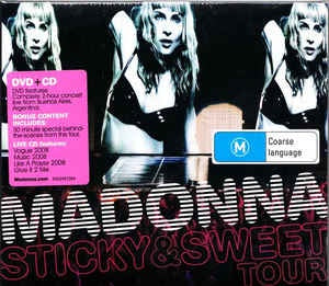 MADONNA-STICKY & SWEET TOUR CD+DVD VG