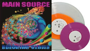 MAIN SOURCE-BREAKING ATOMS ORANGE IN CLEAR VINYL LP+7" NM COVER EX