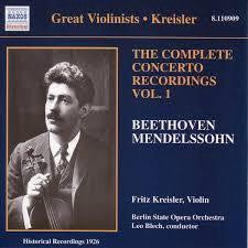 BEETHOVEN MENDELSSOHN - COMPLETE CONCERTO RECORDINGS VOL. 1 CD G