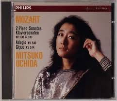 MOZART-2 PIANO SONATAS K330 + K333 ADAGIO K540 + GIGUE K574 UCHIDA CD VG