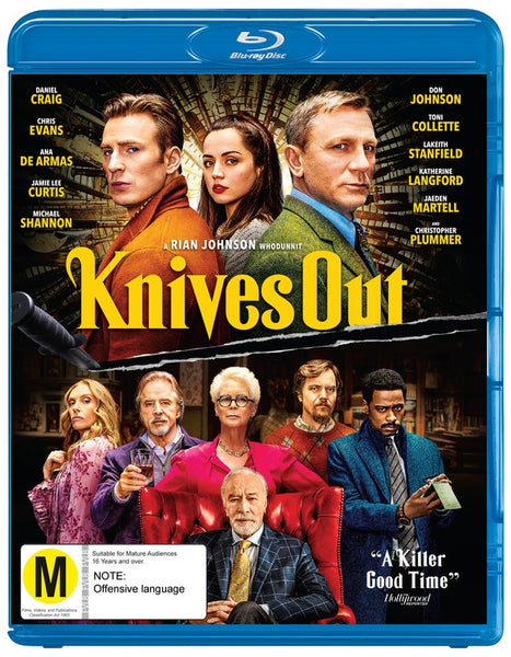 KNIVES OUT BLURAY VG+