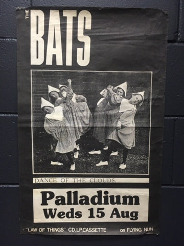 BATS THE-PALLADIUM ORIGINAL GIG POSTER