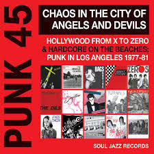 PUNK 45 CHAOS IN THE CITY OF ANGELS & DEVILS-VARIOUS  2LP *NEW*