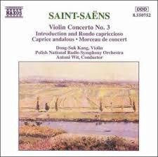 SAINT-SAENS - VIOLIN CONCERTO NO. 3 CD G