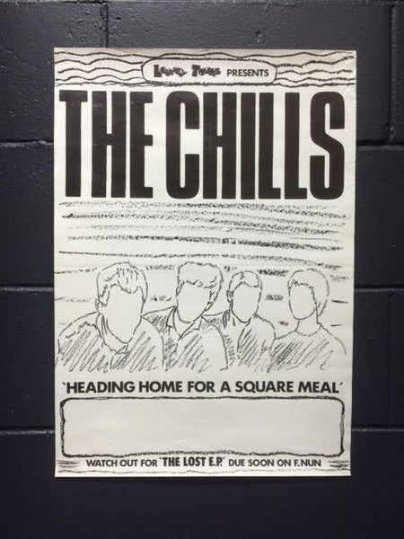 CHILLS THE-1985 HEADING HOME FOR A SQUARE MEAL ORIGINAL GIG POSTER
