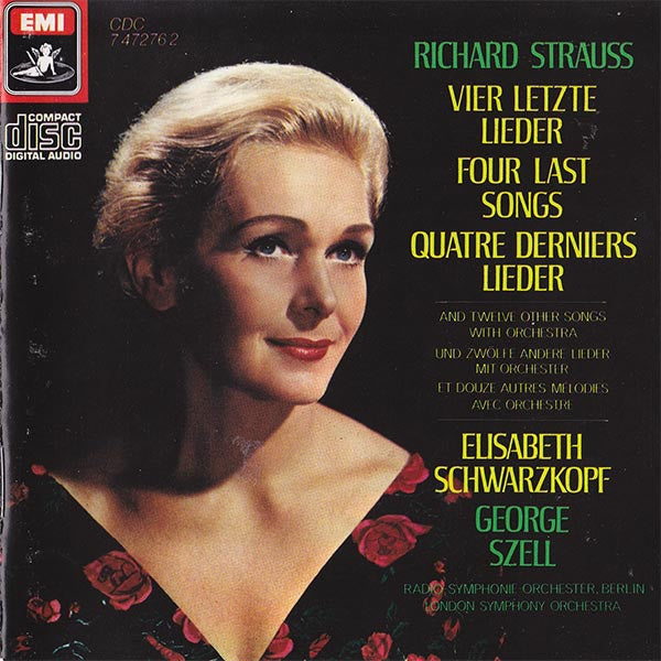 STRAUSS-FOUR LAST SONGS SCHWARZKOPF CD VG