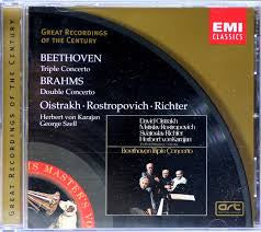 BEETHOVEN-TRIPLE CONCERTO & BRAHMS-DOUBLE CONCERTO CD VG