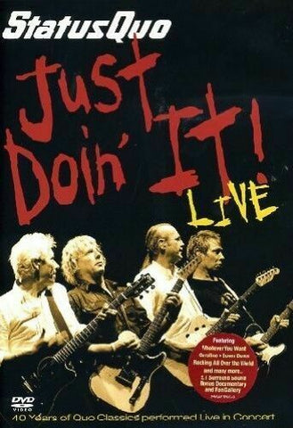 STATUS QUO-JUST DOIN' IT LIVE DVD VG+