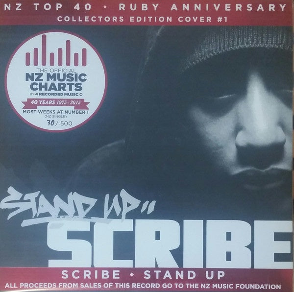 SCRIBE-STAND UP NZ TOP 40 RUBY ANNIVERSARY RUBY VINYL 7" EX COVER EX