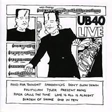 UB40-LIVE LP VG COVER VG